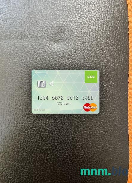 Latvia SEB bank wygląd zdjęcia mastercard skan PSD + zdjęcie